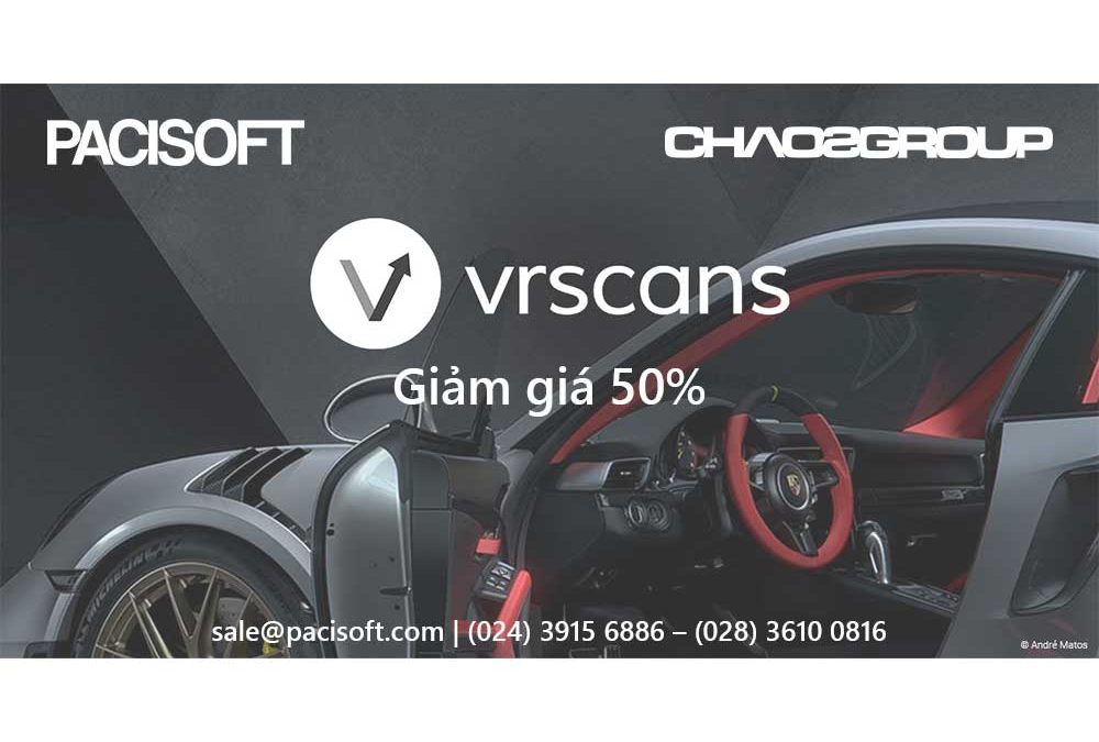 Giảm giá 50% VRscans cho khách hàng đã mua V-Ray Next